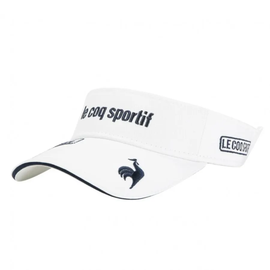Mũ nón Mũ golf - Mũ Golf Le Coq Sportif Cap Summer UV Cut QGCTJC50 Màu Trắng - Vua Hàng Hiệu