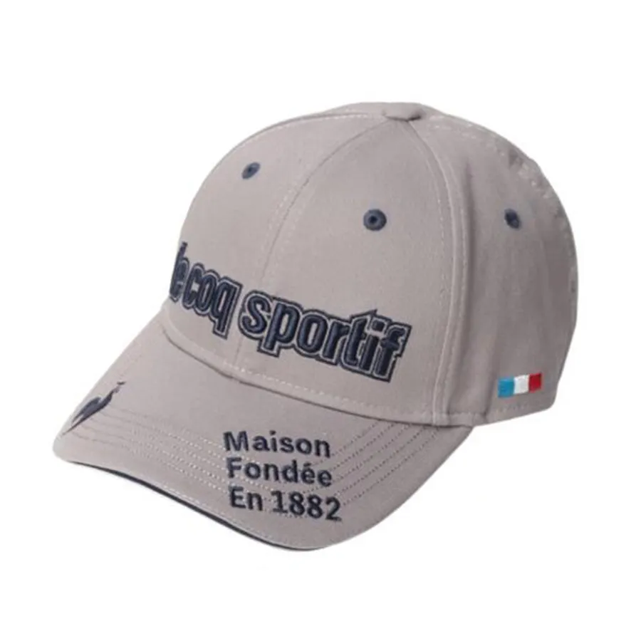 Mũ nón Mũ golf - Mũ Golf Le Coq Sportif Maison Fondée En1882 QGBVJC00 GY00 Màu Xám - Vua Hàng Hiệu