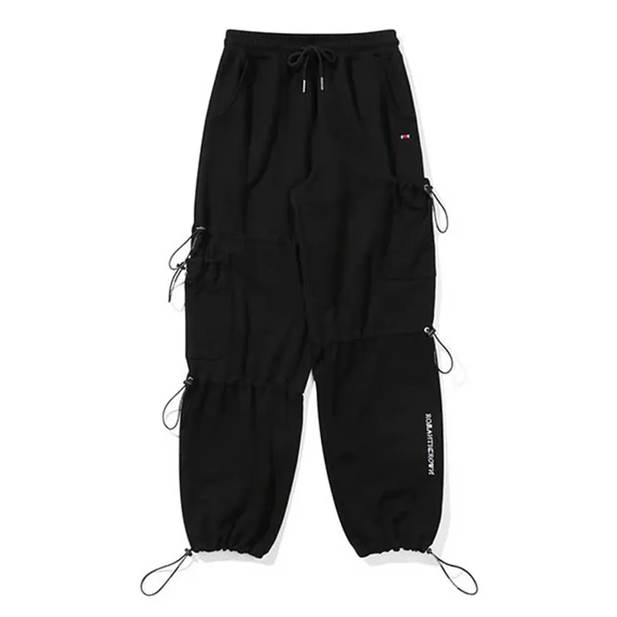 Quần Jogger Romantic Crown Unbalance Pocket Sweat Pants Black Màu Đen ...