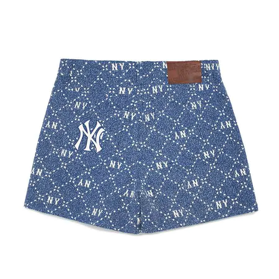 MLB korea■新作*MONOGRAM GRADATION JACQUARD DENIM SKIRT WMS] Women`S Classic MONOGRAM Gradation Jacquard Denim Skirt