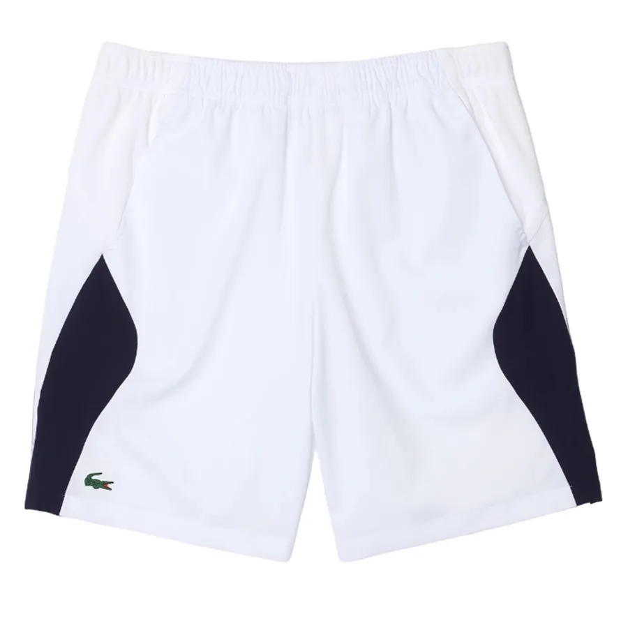 Quần Shorts Nam Lacoste De Tenis Sin Costuras Sport Para Hombre GH9420 00 522 Màu Trắng Xanh Size 4