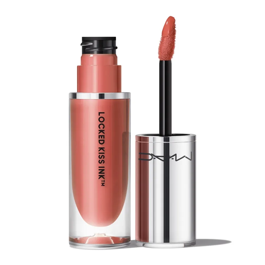 Son Kem MAC Locked Kiss Ink 24HR Lipcolour 67 Meticulous Màu Cam Hồng Sữa