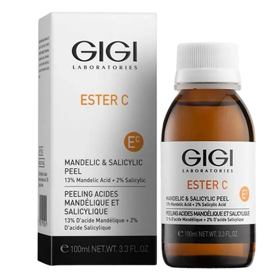 Gigi Laboratories - Tinh Chất Sáng Da Gigi Ester C Mandelic 13% & Salicylic 2% Peel 100ml - Vua Hàng Hiệu