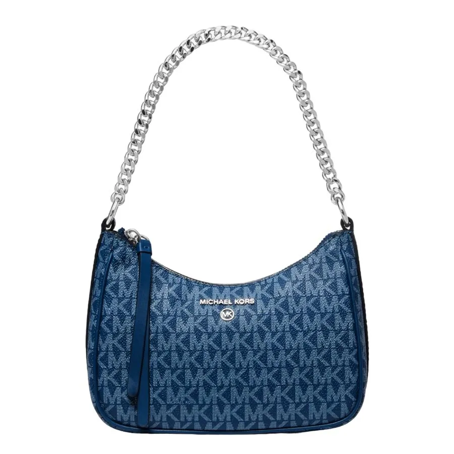 Túi xách Michael Kors Túi đeo vai - Túi Đeo Vai Michael Kors MK Petite Pochette Jet Set Charm 32S2ST9C1V Màu Xanh Đậm - Vua Hàng Hiệu