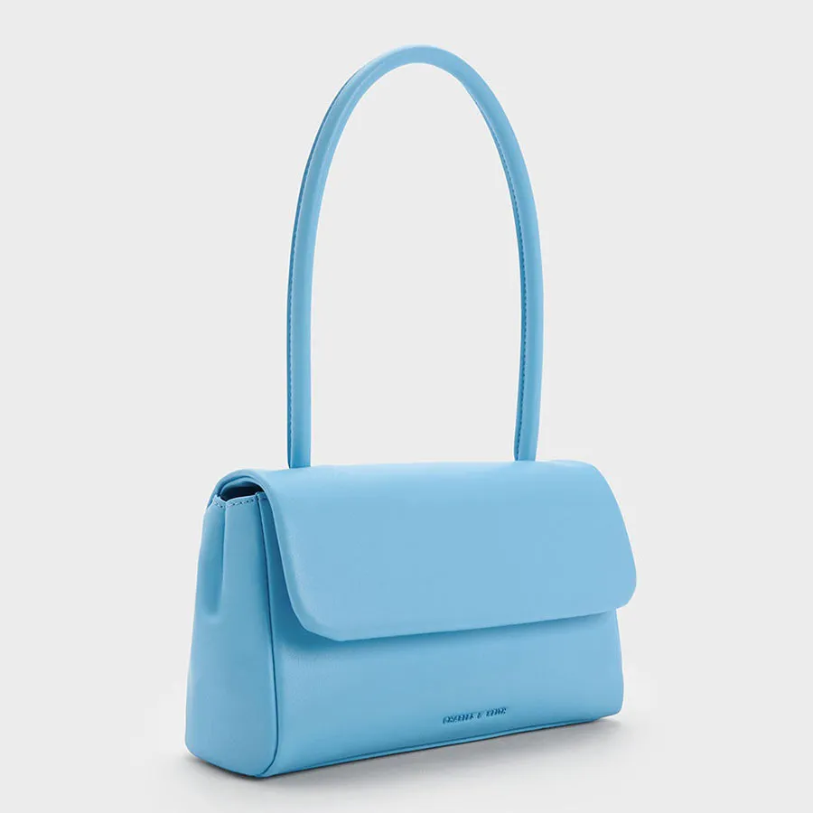 Túi Đeo Vai Nữ Charles Keith CNK Curved Handle Shoulder Bag