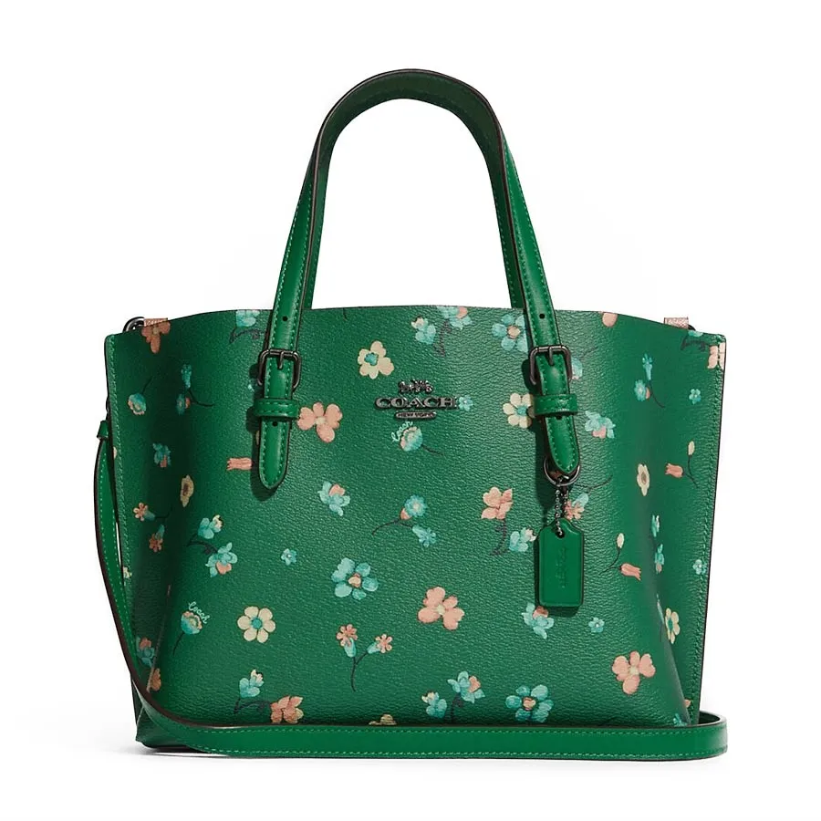 Coach Túi tote - Túi Tote Coach Mollie 25 With Mystical Floral Print C8613 Màu Xanh Lá - Vua Hàng Hiệu