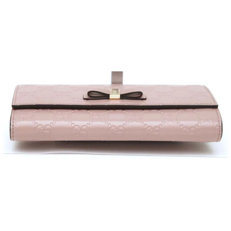 Mua Ví Gucci Pink Guccissima Leather Bow Continental Wallet Màu Hồng - Gucci  - Mua tại Vua Hàng Hiệu h082401