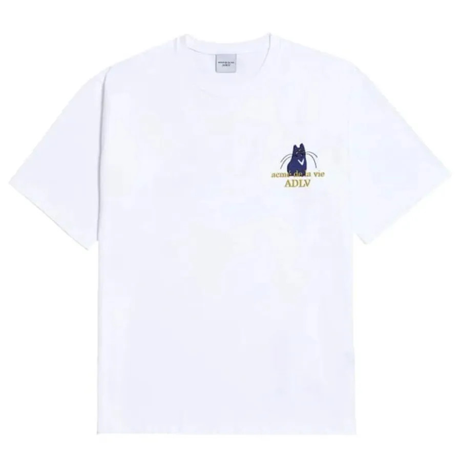 Thời trang Acmé De La Vie Trắng - Áo Phông Acmé De La Vie ADLV Cat Tshirt Màu Trắng - Vua Hàng Hiệu