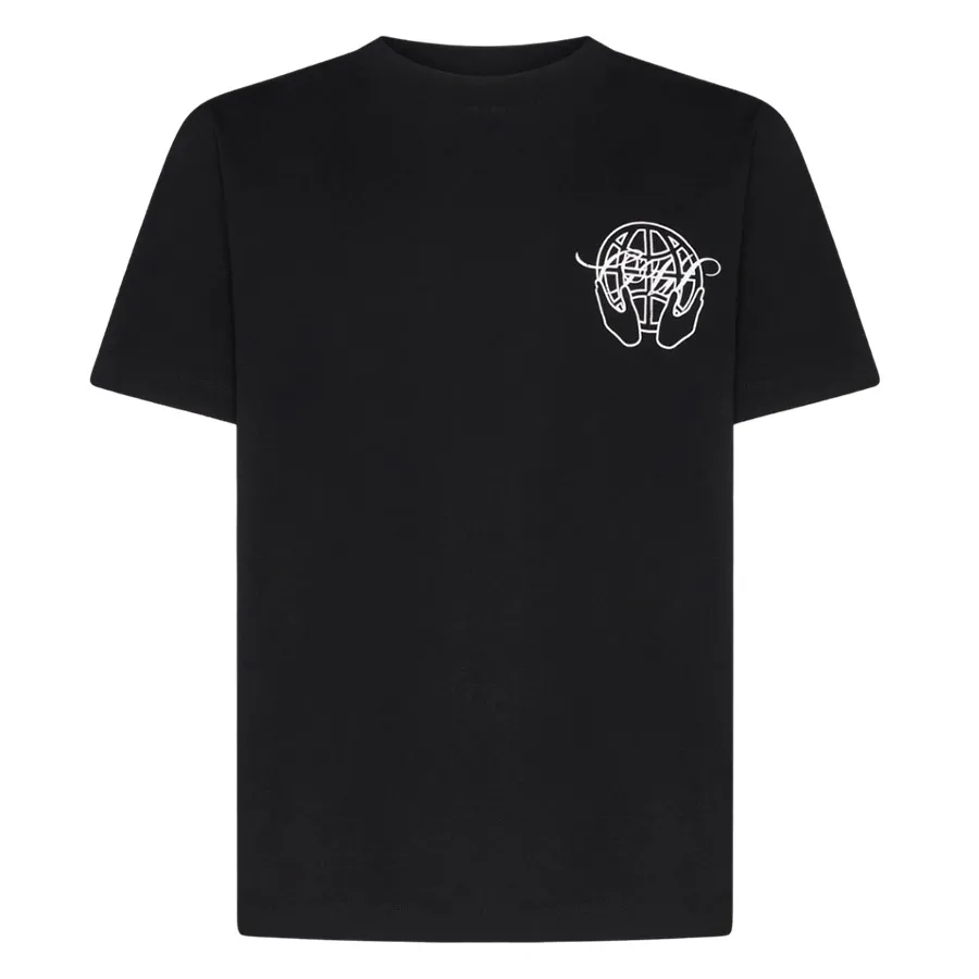 Thời trang Off-White - Áo Phông Nam Off-White Black With Logo Hand Arrow Printed Tshirt OMAA038S23JER0031001 Màu Đen - Vua Hàng Hiệu