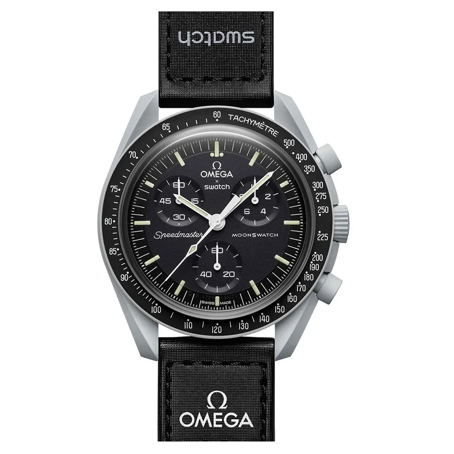 Đồng hồ Omega - Đồng Hồ Nam Omega Moonswatch Mission To The Moon SO33M100 Màu Đen - Vua Hàng Hiệu