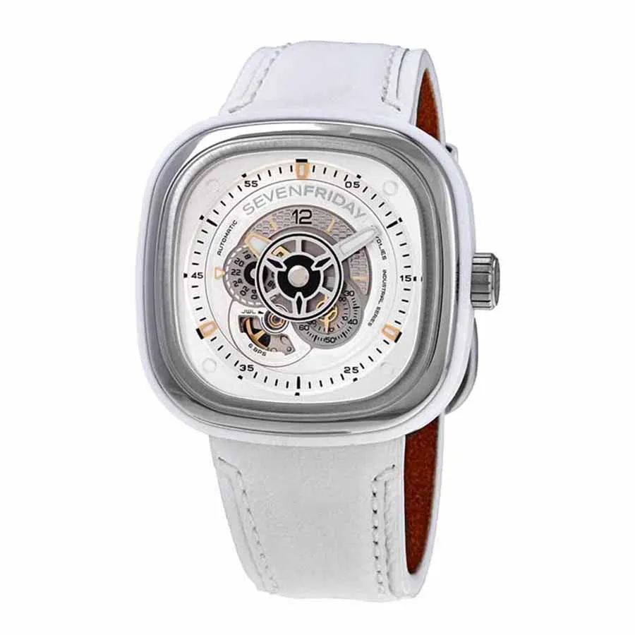 Đồng hồ SevenFriday - Đồng Hồ Nam SevenFriday Automatic White Dial Men's Watch P1C/01 Màu Trắng - Vua Hàng Hiệu