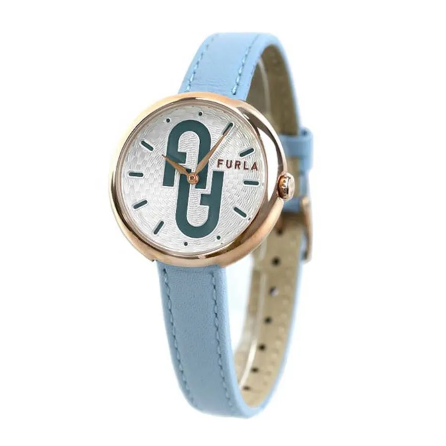 Đồng Hồ Nữ Furla Bubble Analog Silver Logo Link Dial Women Watch WW00005005L3 Màu Xanh Blue