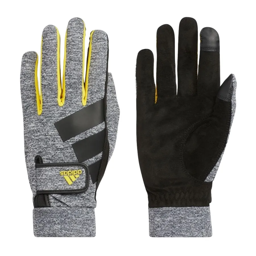 Phụ kiện thể thao Adidas - Găng Tay Thể Thao Adidas Touch Screen Compatible Sleever Warm Pair Gloves HC6231 Màu Xám Đen - Vua Hàng Hiệu