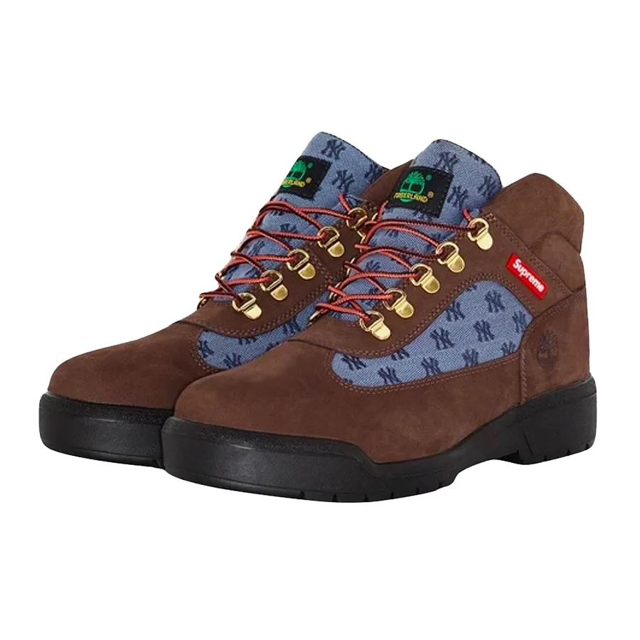 Giày Boot Nam Supreme x Timberland Field Boot Brown TB0A5T1U Màu Nâu Size 40