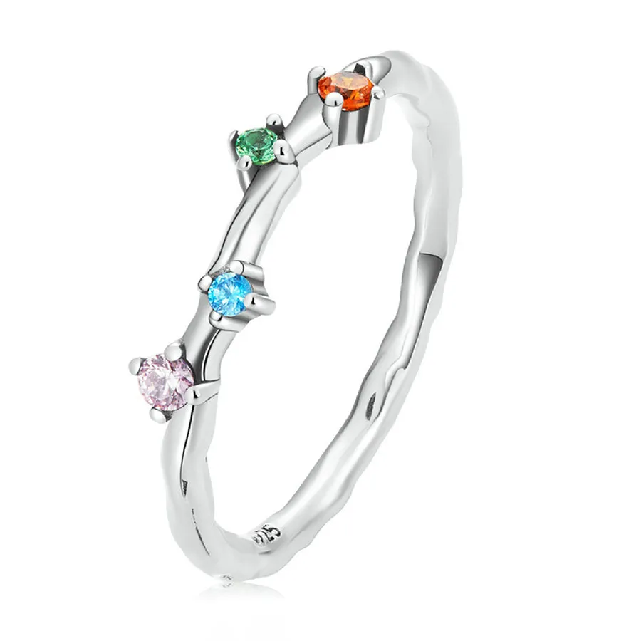 Trang sức Kya Jewel Mã giảm giá - Nhẫn Nữ Kya Jewel Bead Khảm Đá CZ Màu Cao Cấp R168 Màu Bạc - Vua Hàng Hiệu