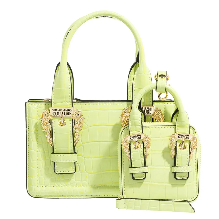 Set Túi Đeo Chéo Nữ Versace Jeans Couture Handbag 74VA4BFX ZS578 Màu Xanh  Green