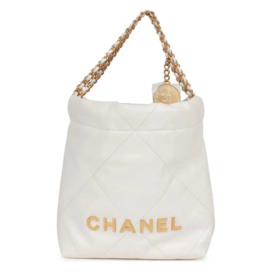 Chanel Classic Mini Flap Bag in White caviar ghw AGC1198  LuxuryPromise