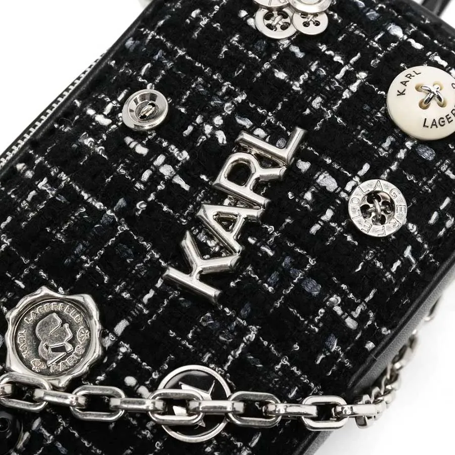 Mua Túi Đeo Vai Nữ Karl Lagerfeld KPins Camera Bag Màu Đen Karl