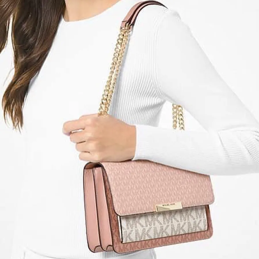 Mua Túi Đeo Vai Nữ Michael Kors Large Jade Tri-Color Logo Crossbody Bag ...