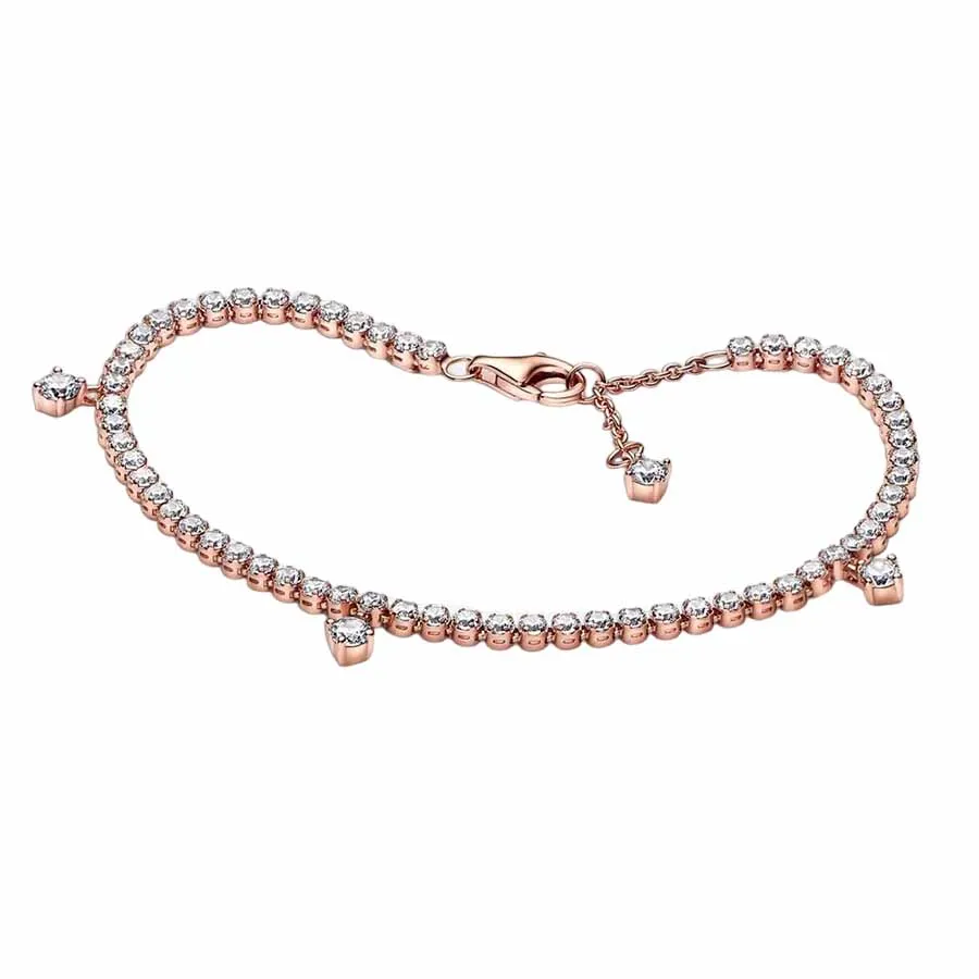 Vòng Đeo Tay Pandora Sparkling Drops Tennis Bracelet 582401C01 Màu