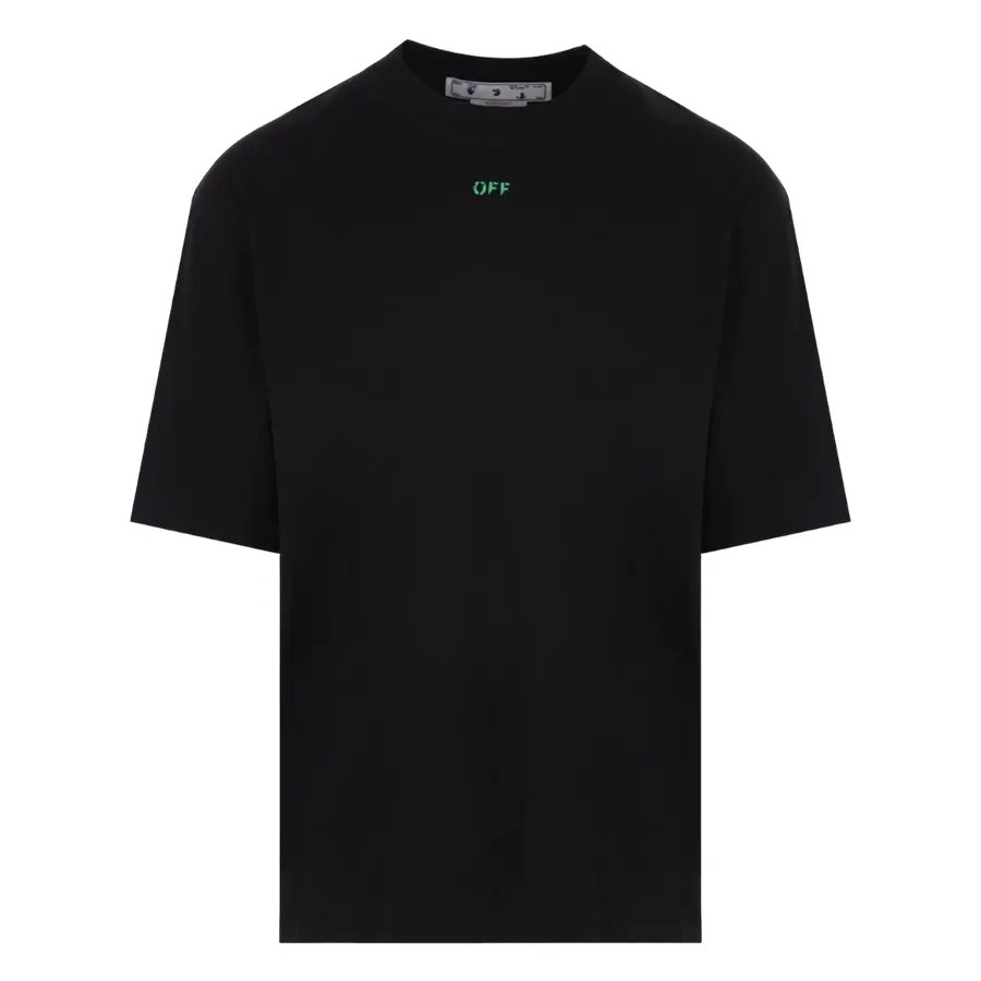 Thời trang Off-White - Áo Phông Nam Off-White Black With Logo Printed Tshirt OMAA120S23JER0161070 Màu Đen - Vua Hàng Hiệu