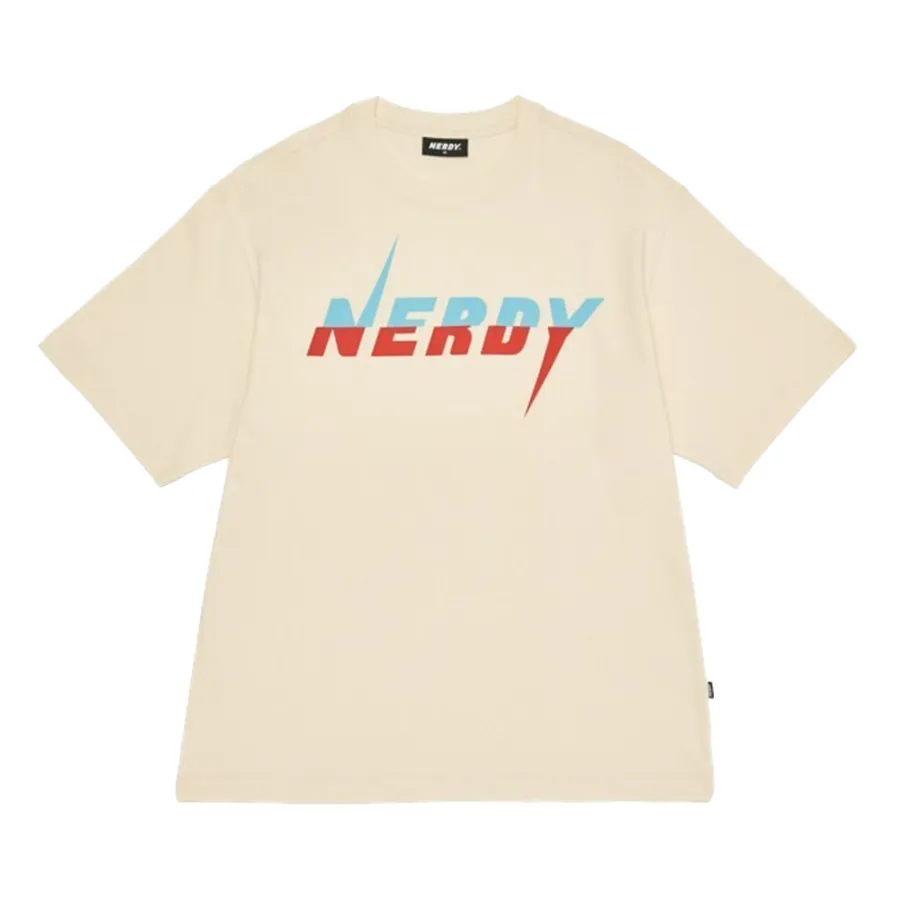 Nerdy - Áo Phông Nerdy Lightning Logo PNEU22KG45 Tshirt Màu Kem - Vua Hàng Hiệu