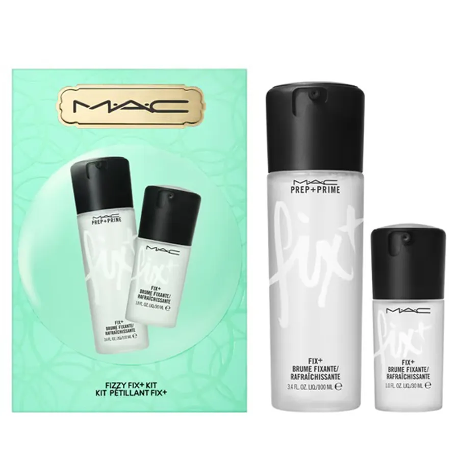 Trang điểm M-A-C - Bộ Xịt Trang Điểm Dưỡng Ẩm, Giữ Lớp Makeup MAC Fizzy Fix+ Kit 100ml + 30ml - Vua Hàng Hiệu