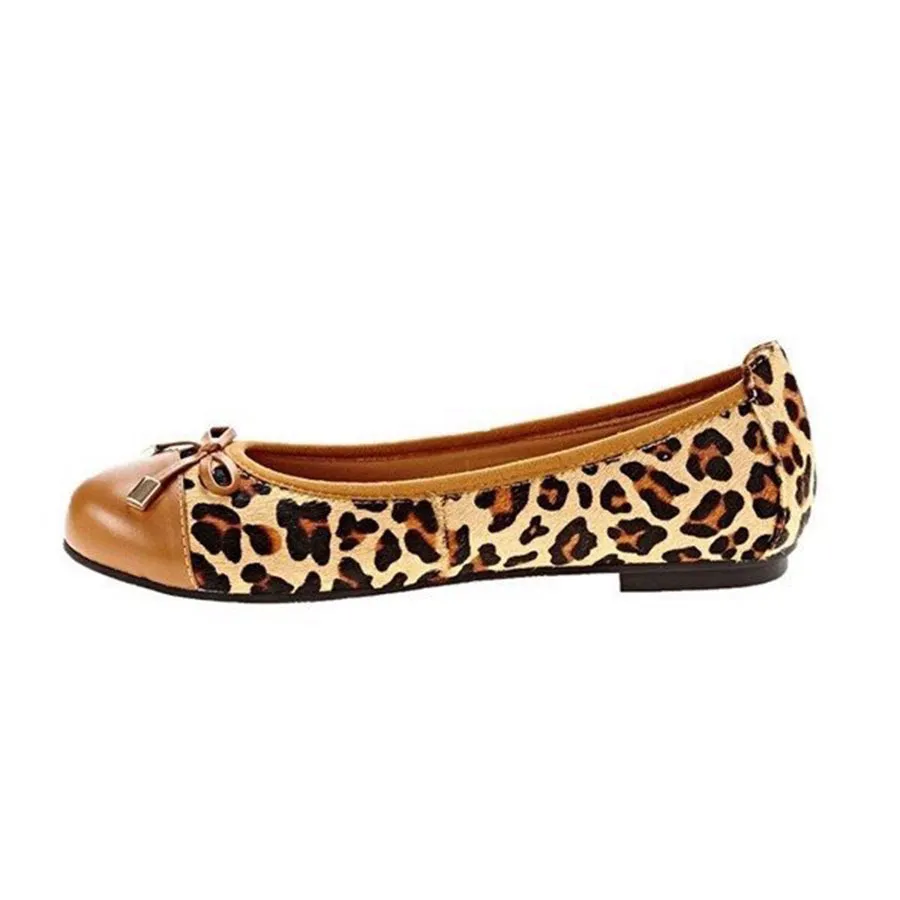 Giày Họa tiết da báo - Giày Búp Bê Nữ Vionic W Spark Minna Ballet Flat (10000333) Tan Leopard - Us 6 - Vua Hàng Hiệu