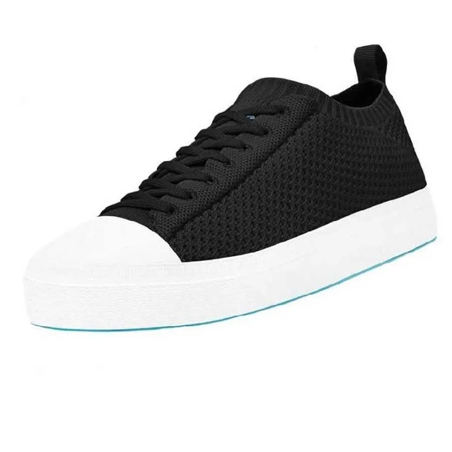 Giày Nhựa EVA - Giày Native Ad Jefferson 2.0 Liteknit (21100119) Jiffy Black/ Shell White - 4W6 - Vua Hàng Hiệu