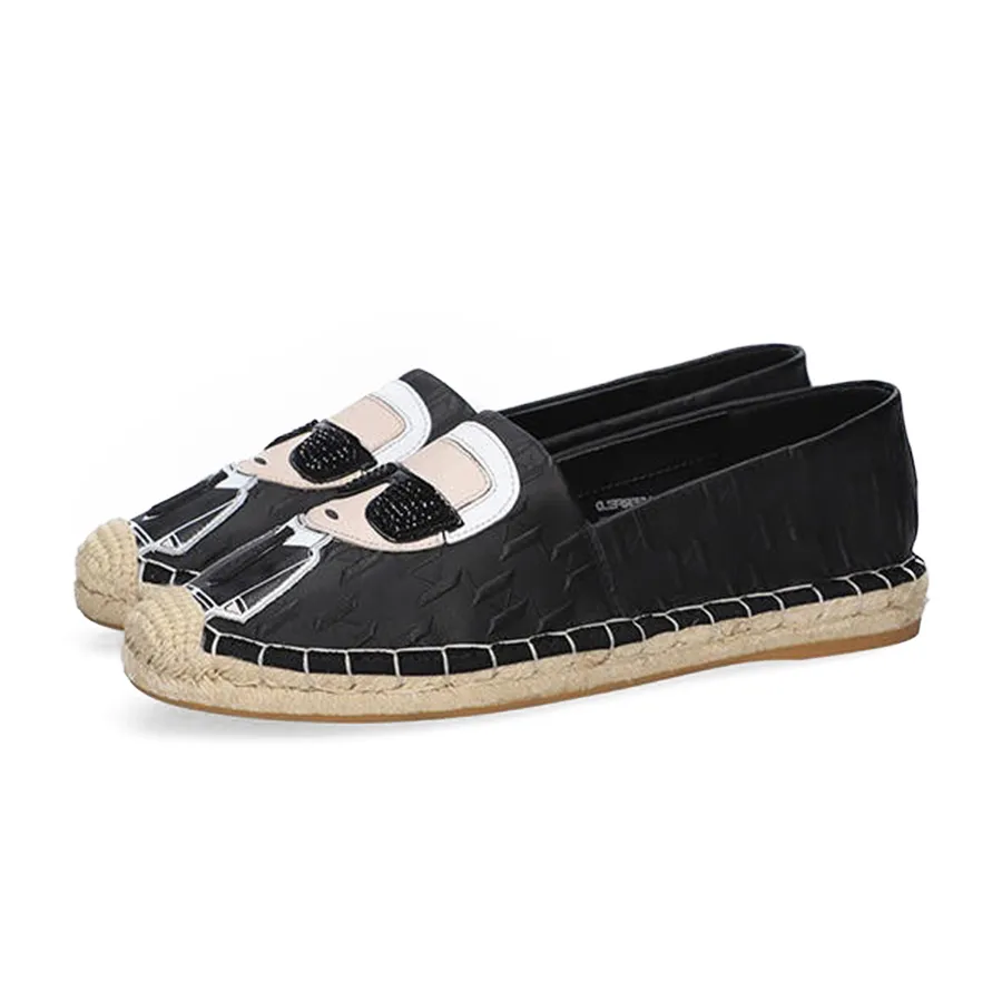 Giày Slip On Karl Lagerfeld Kamini Ikon Emboss Kl80121 000 Màu Đen