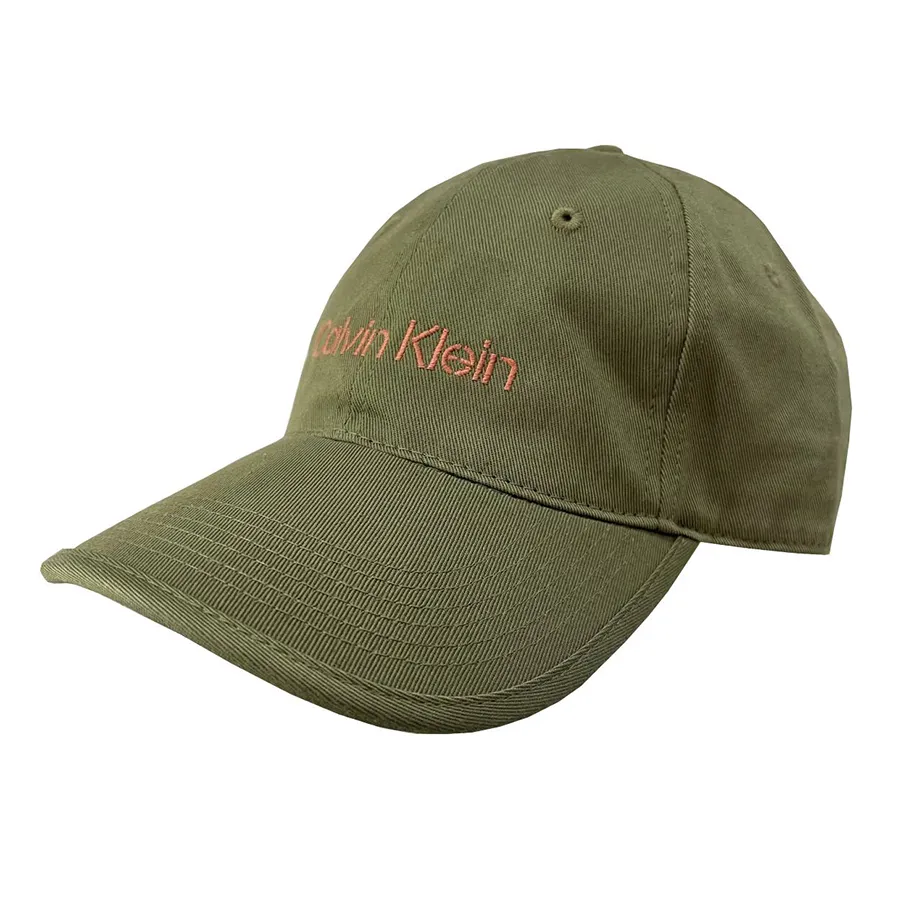 Mũ nón Calvin Klein - Mũ Calvin Klein Jeans Ck Logo Baseball Cap 45003323 251 Màu Xanh Rêu - Vua Hàng Hiệu