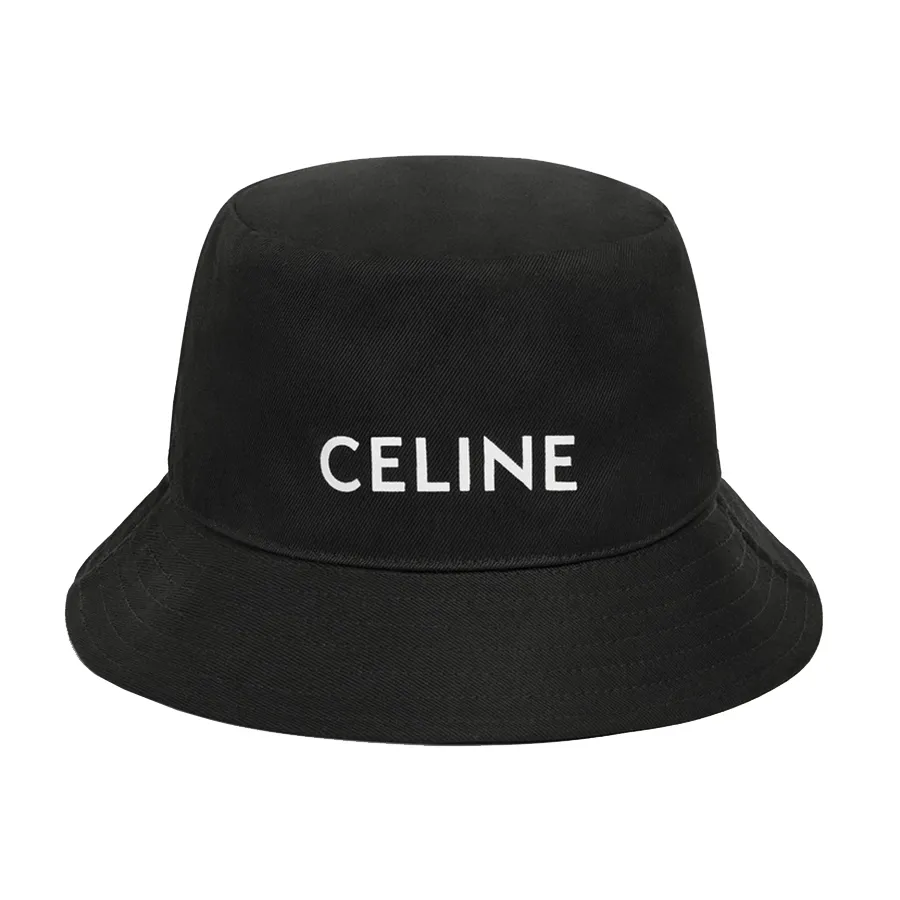 Mũ Celine Bucket Hat In Gabardine Cottonultra Black Màu Đen Size S N-HM