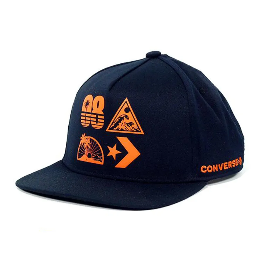 Converse 100%Polyester - Mũ Nam Converse Graphic Snapback 10007957_001 Màu Xanh Navy - Vua Hàng Hiệu