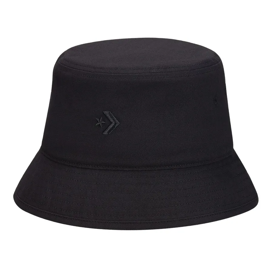 Converse 100%Polyester - Mũ Converse Herringbone Bucket Hat - 10023837-A02 Màu Đen - Vua Hàng Hiệu