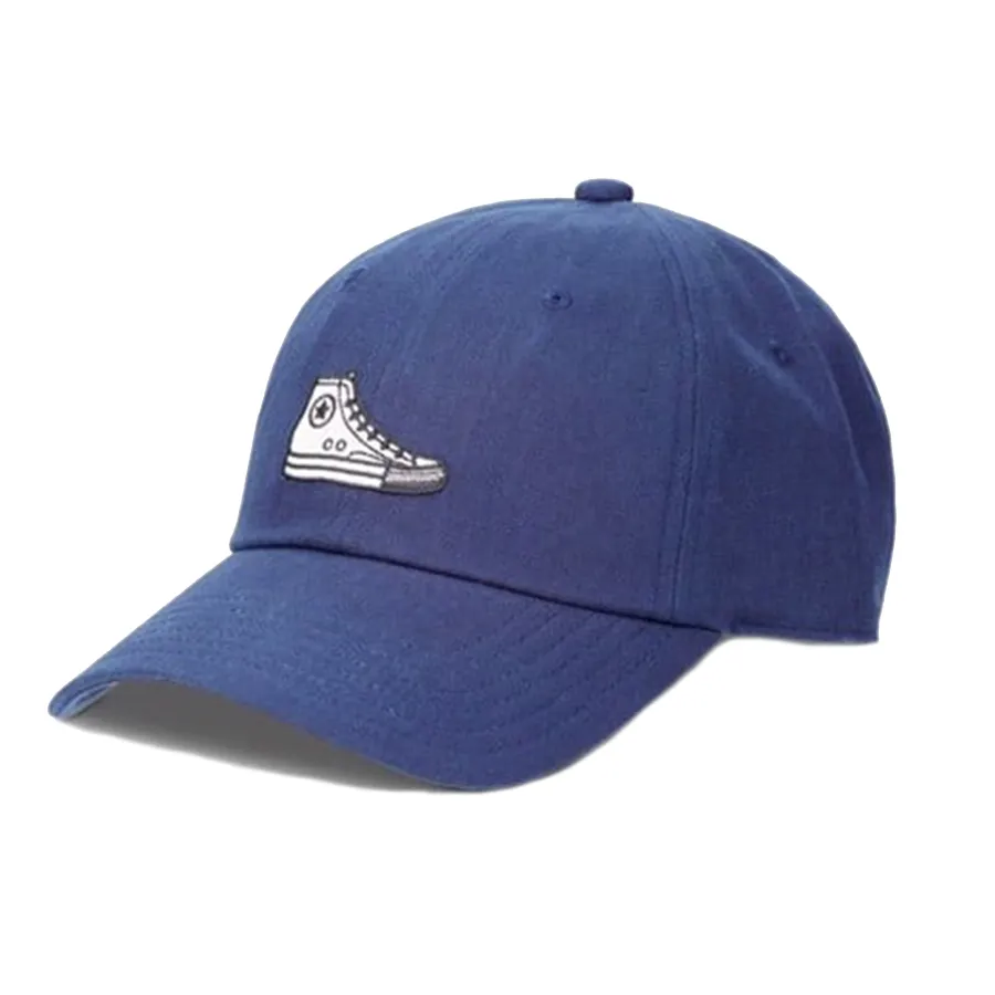 Mũ nón Converse Mũ lưỡi trai - Mũ Converse High Top Sneaker Patch Baseball Hat - 10023501-A06 Màu Xanh Navy - Vua Hàng Hiệu
