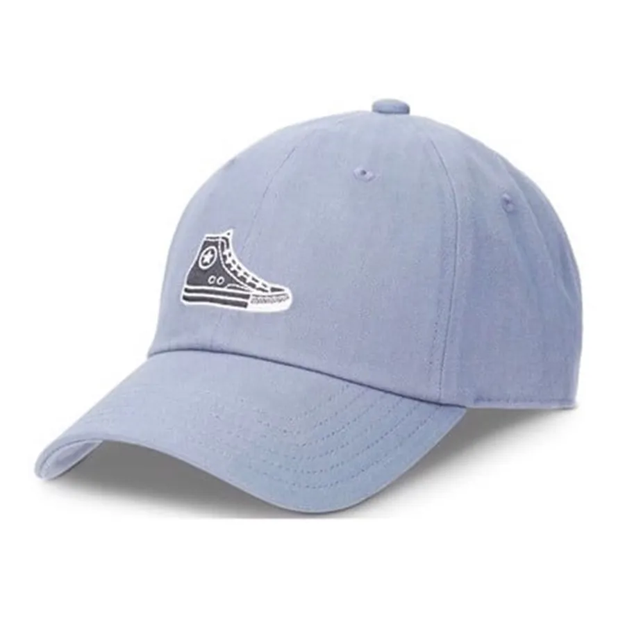 Mũ nón Converse Mũ lưỡi trai - Mũ Converse High Top Sneaker Patch Baseball Hat - 10023501-A07 Màu Xanh Blue - Vua Hàng Hiệu