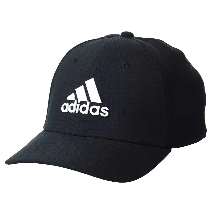 Mũ nón Polyester, Elastane - Mũ Nam Adidas Men's Golf Fitted Hat Màu Đen Size 57-60 - Vua Hàng Hiệu