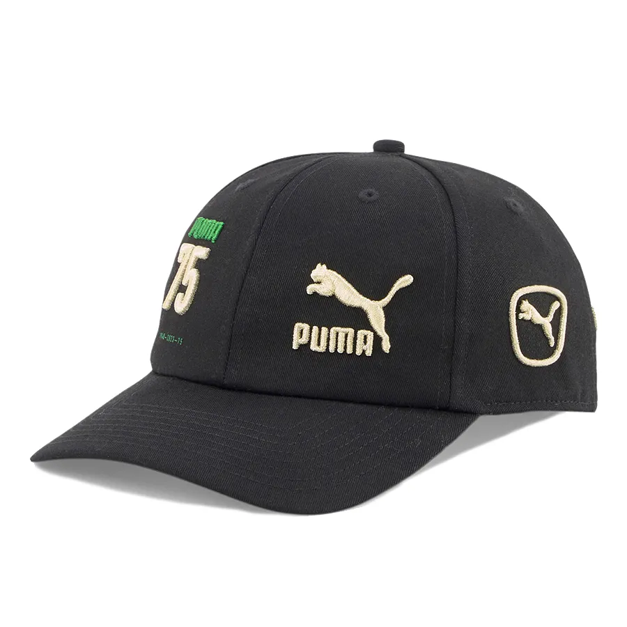 Mũ nón Puma Cotton / Polyester - Mũ Puma Anniversary Cap 024384_01 Màu Đen - Vua Hàng Hiệu