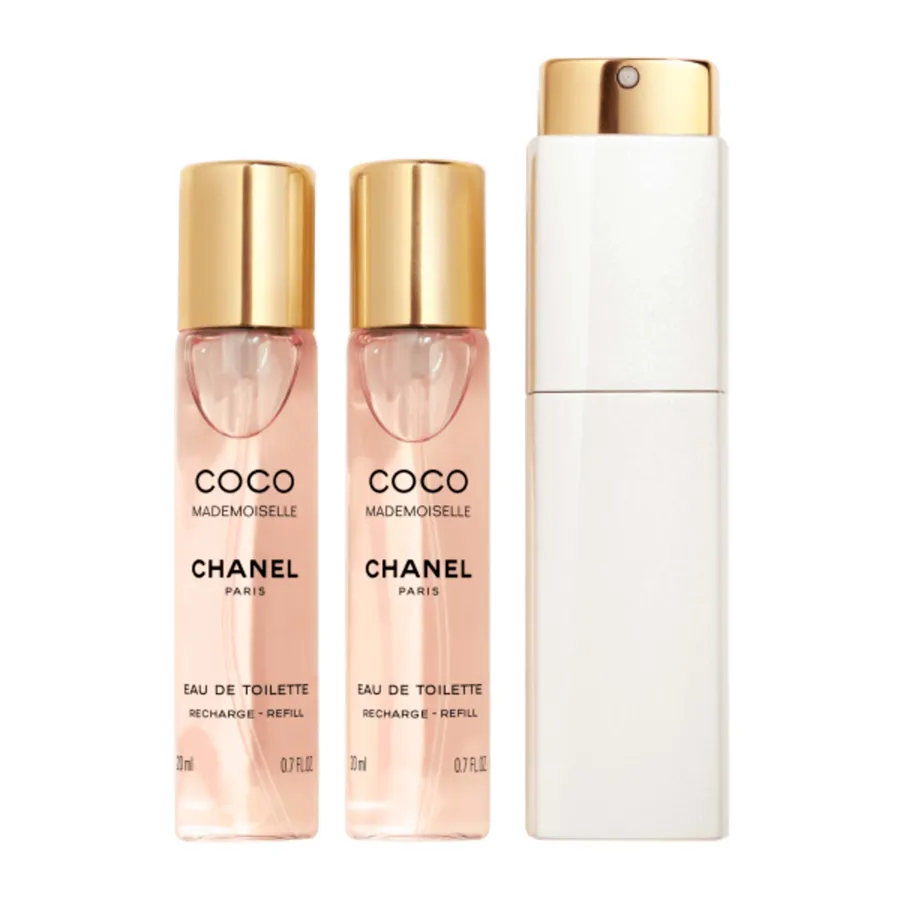 Chanel 3 x 20ml Có sẵn Eau De Toilette (EDT) - Set Nước Hoa Nữ Chanel Coco Mademoiselle Eau De Toilette Twist And Spray 3x20ml - Vua Hàng Hiệu