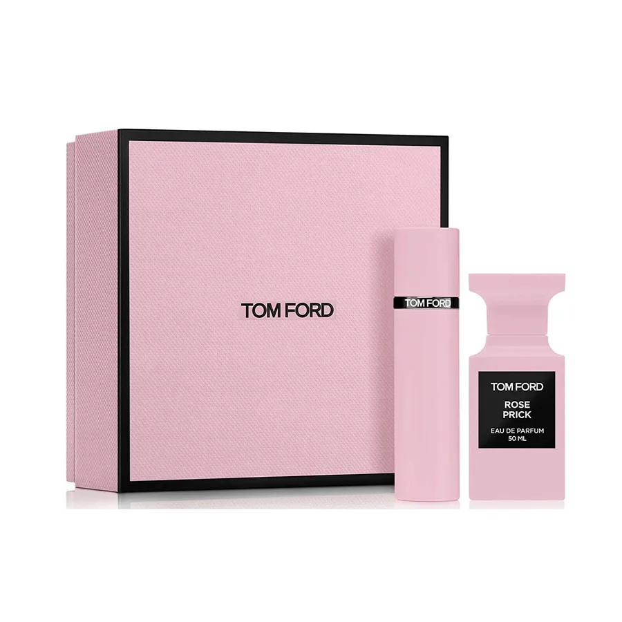 Nước hoa Chypre - hương hoa cỏ tự nhiên - Set Nước Hoa Nữ Tom Ford Rose Prick EDP Set 2 Món (50+10ml) - Vua Hàng Hiệu