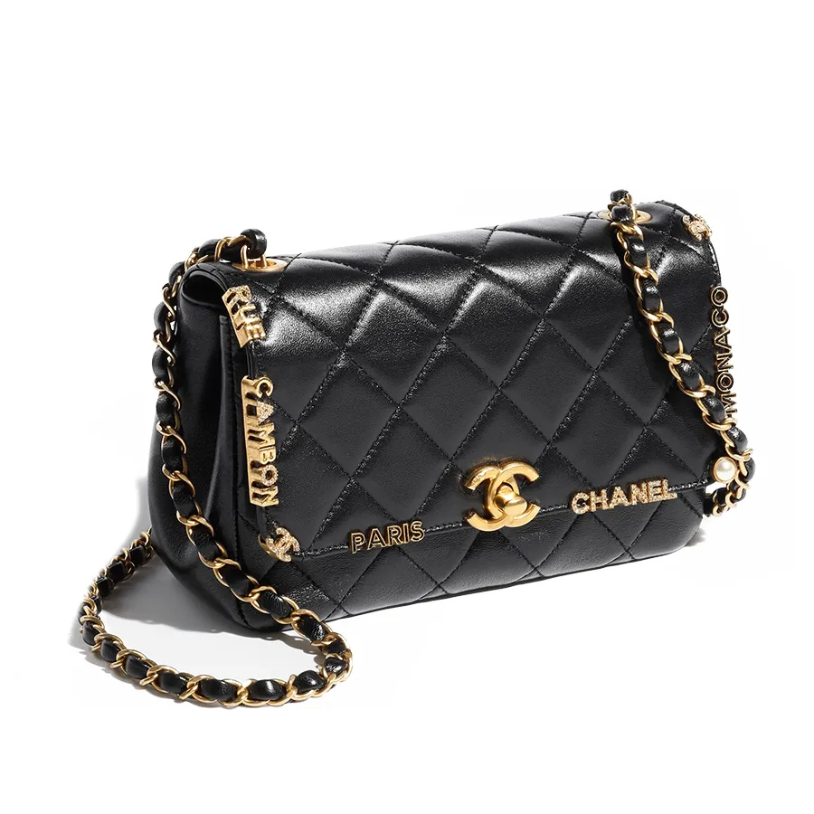 Timeless Chanel Classic Quilted So Black Lambskin Square Mini Flap Leather  ref333667  Joli Closet