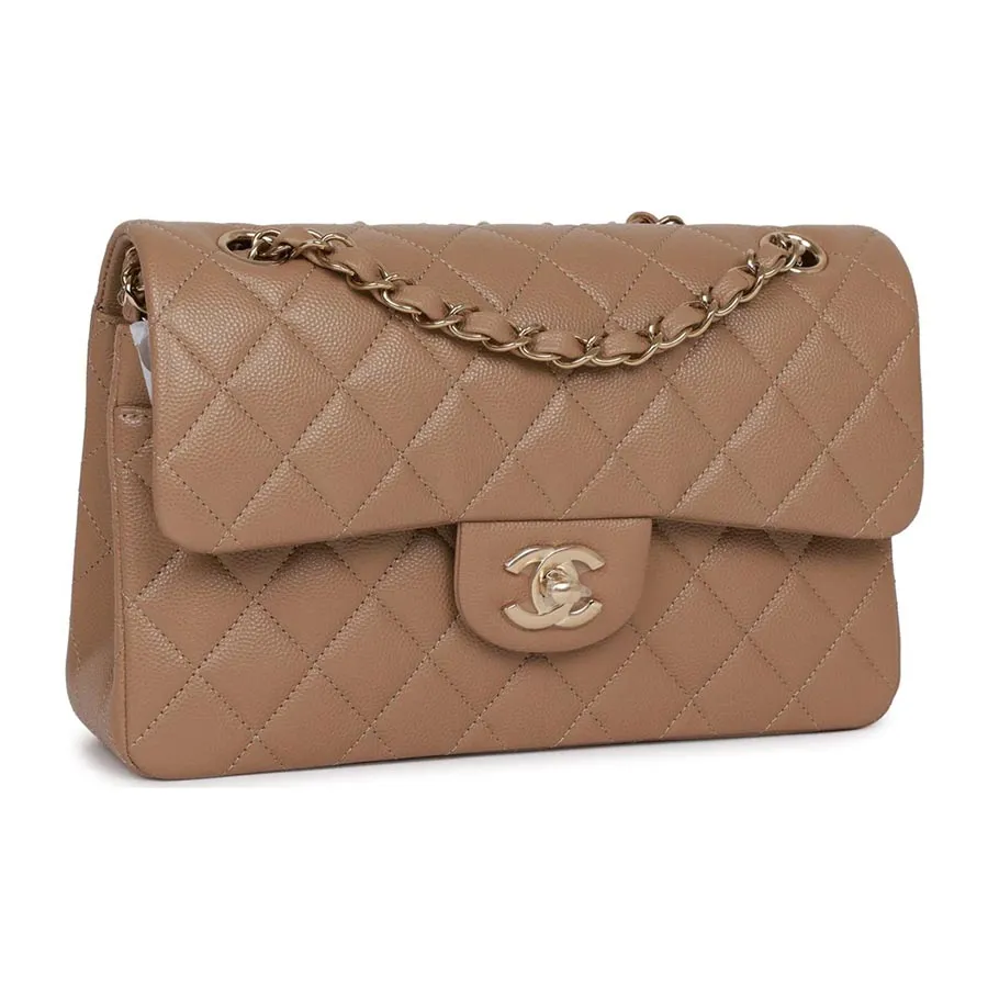 Chanel Beige Classic Timeless Flap Bag