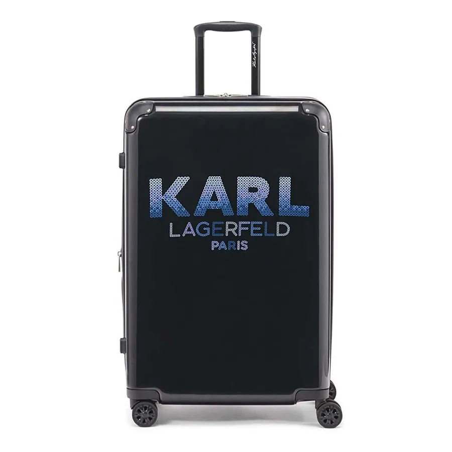 Túi xách Vali - Vali Karl Lagerfeld Paris 28 Sequin Hardside Spinner Suitcase Màu Đen - Vua Hàng Hiệu