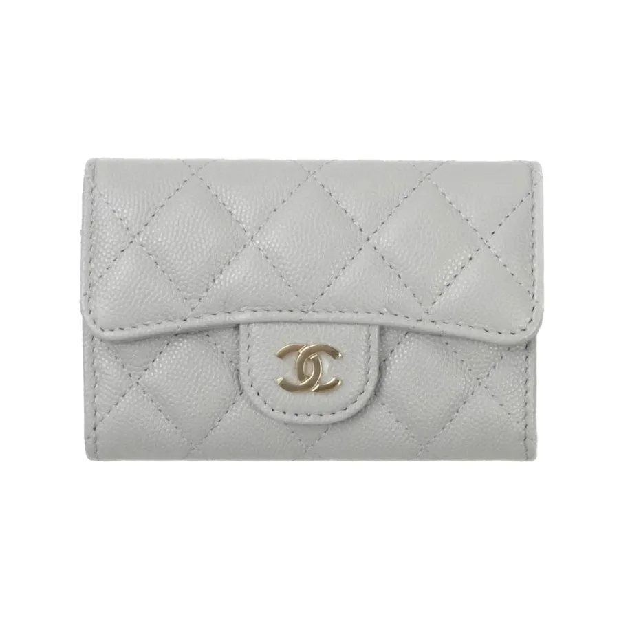 Chanel Classic Small Double Flap White Caviar Leather With