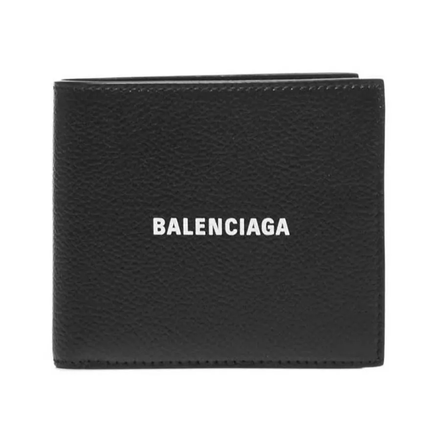 Balenciaga Mã giảm giá - Ví Nam Balenciaga Cash Square Folded Coin Wallet In Black Màu Đen - Vua Hàng Hiệu