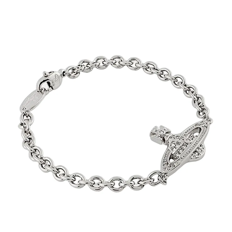 Vivienne Westwood - Vòng Đeo Tay Vivienne Man. Mini Bas Relief Chain Bracelet Silver Màu Bạc - Vua Hàng Hiệu
