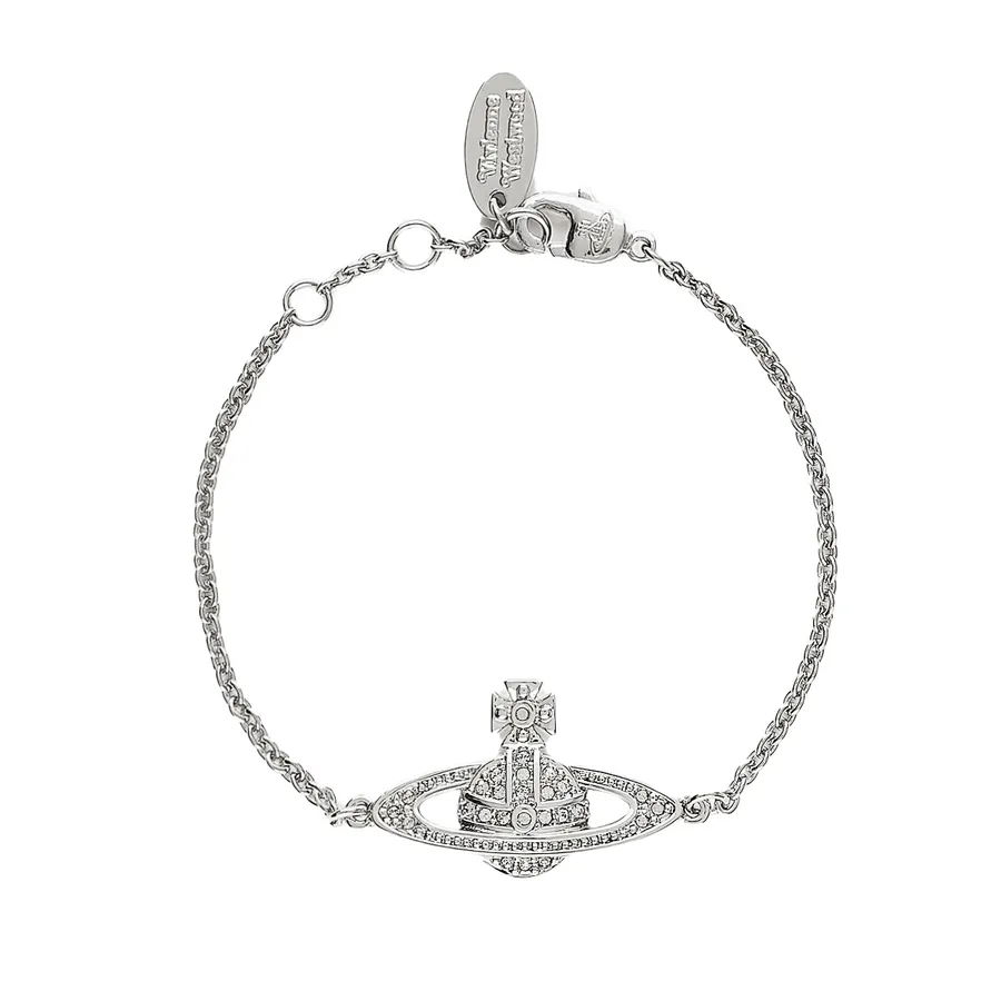 Vivienne Westwood - Vòng Đeo Tay Vivienne Westwood Mini Bas Relief Chain Bracelet Silver Màu Bạc - Vua Hàng Hiệu