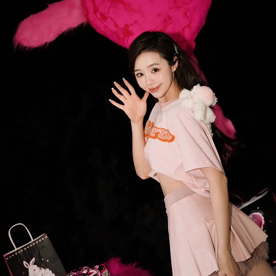 Áo Phông Nữ 13 De Marzo Doozoo Fruit Top Pink Pearl Tshirt Màu 