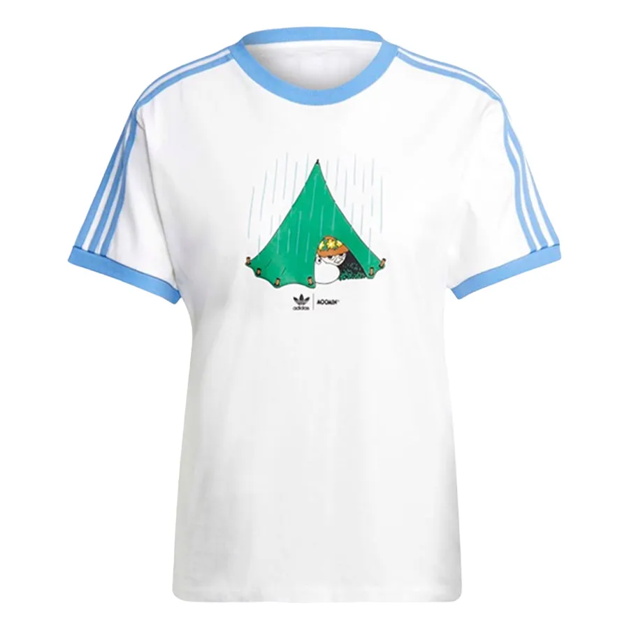 Adidas Xanh, trắng - Áo Phông Nữ Adidas Originals X Moomin Tshirt Màu Xanh Trắng - Vua Hàng Hiệu