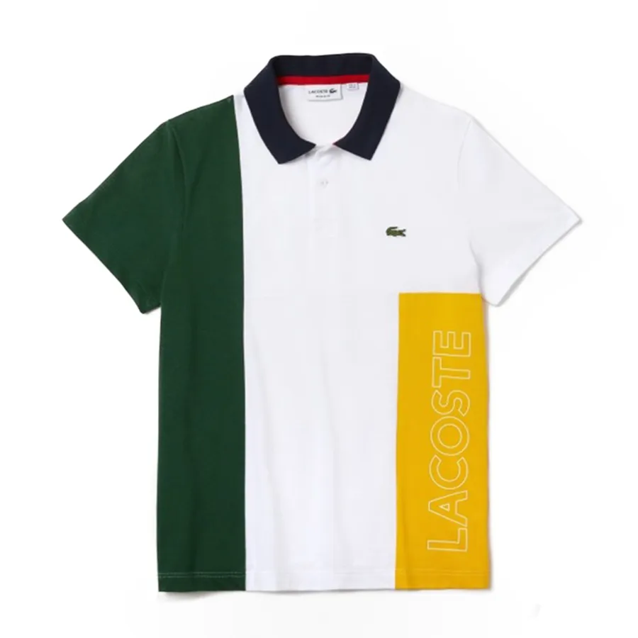Áo Polo Nam Lacoste Regular Fit Color-block Stretch Cotton Polo Phối Màu Size 5